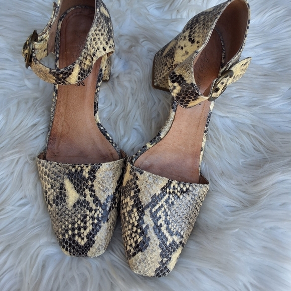 Free People Bardot Snake mary Jane's 38/7.5-8 - Picture 3 of 16